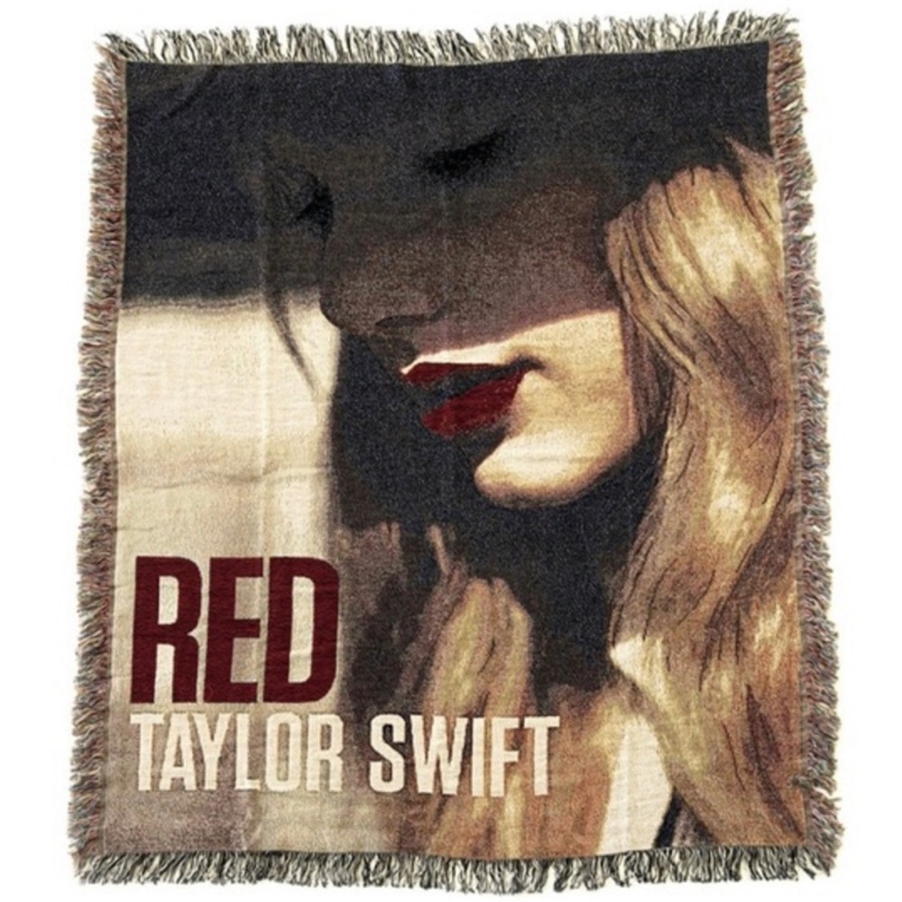 NEW Taylor Swift Red Album Tapestry Throw Woven Blanket